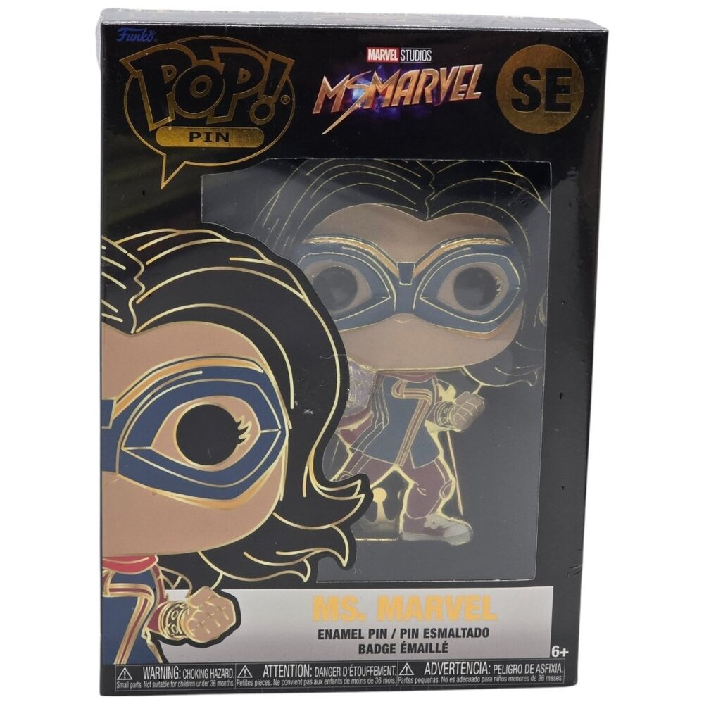 Funko Pop! Pin SE Ms. Marvel Enamel Pin Marvel Studios Exclusive Collectible